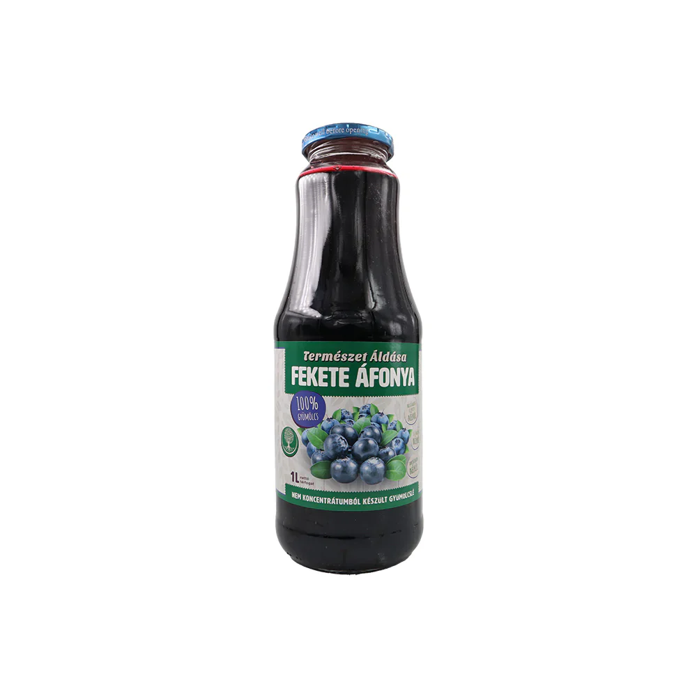 Természet Áldása fekete áfonya gyümölcslé 100% 1000 ml