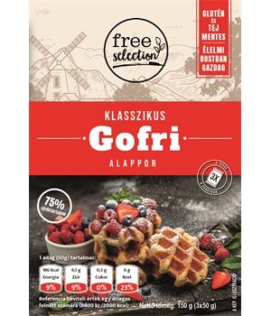 Free selection klasszikus gofri alappor 3x50g 150 g