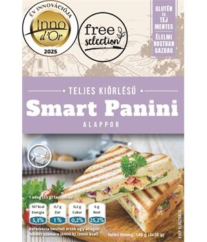 Free selection teljes kiőrlésű smart panini alappor 4x35g 140 g