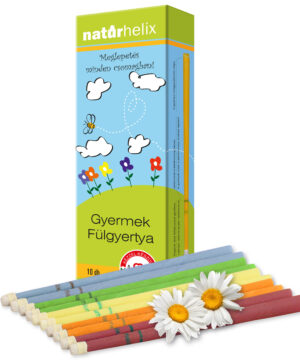 Naturhelix gyermek fülgyertya szivárvány 10 db