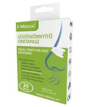 I-Medical 30db horkolásgátló, légzéskönnyítő orrtapasz