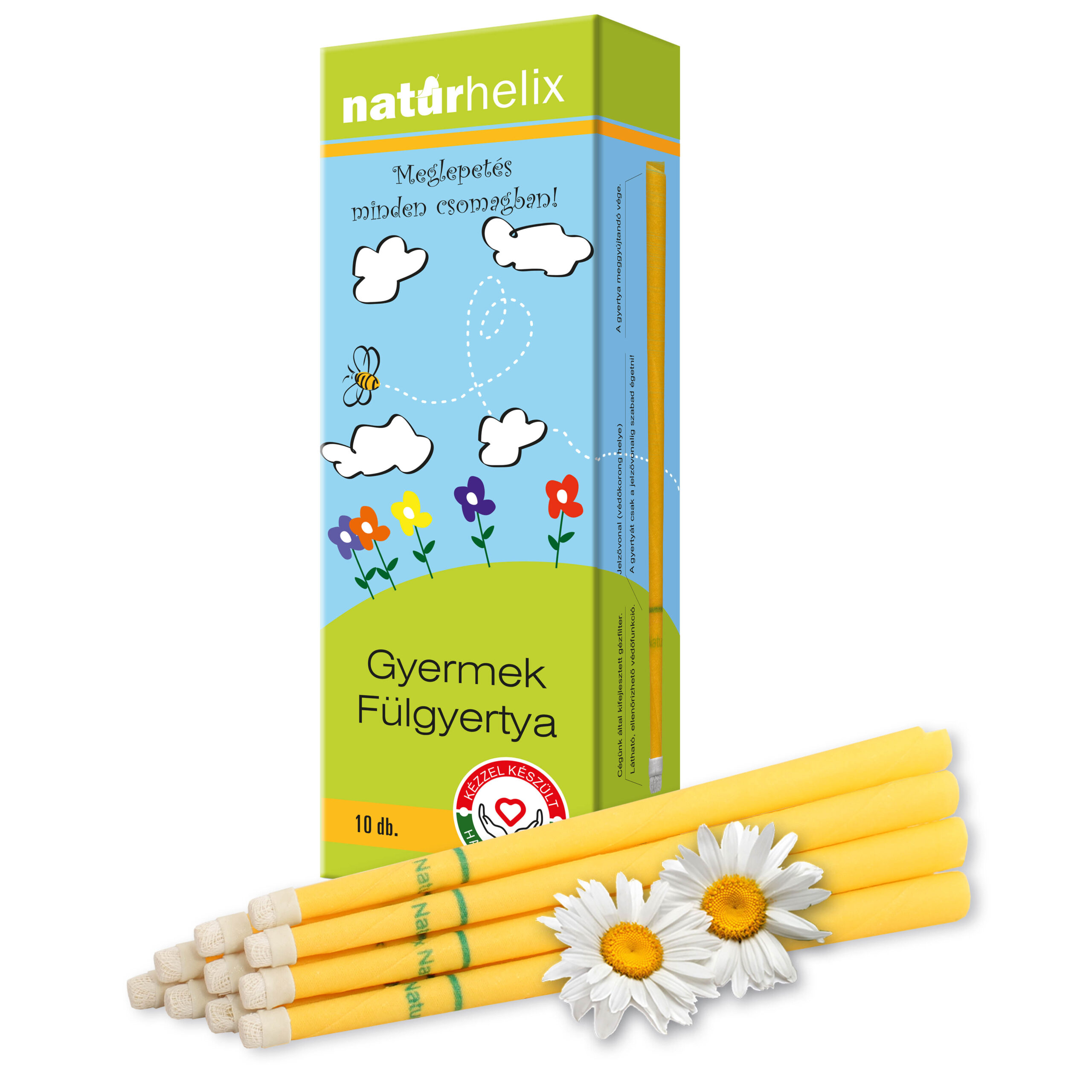 Naturhelix fülgyertya gyerek kamilla 10 db