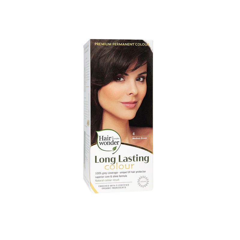 Hairwonder tartós hajfesték középbarna 4