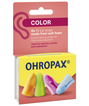 Ohropax Color 8db színes füldugó habosított műanyagból