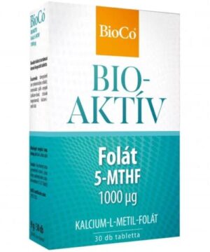 Bioco bioaktív folát 5-mthf 1000µg tabletta 30 db