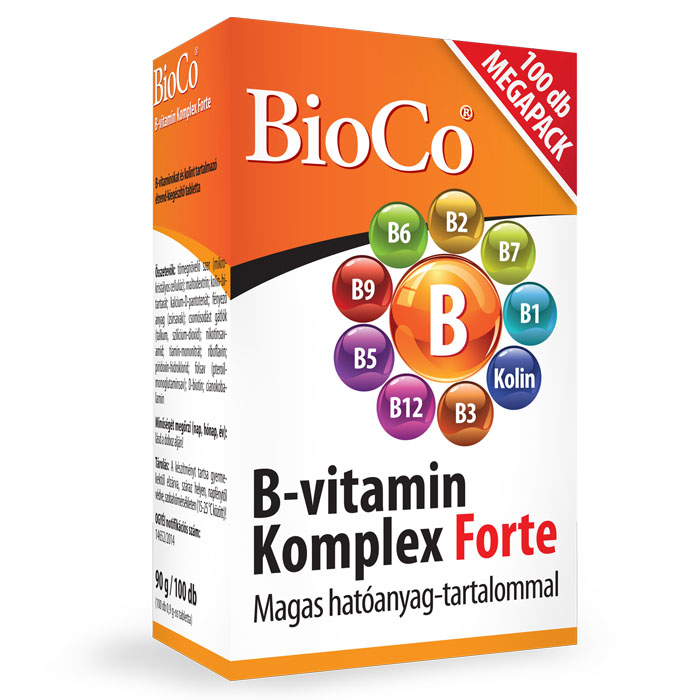 Bioco b-vitamin komplex forte tabletta 100 db