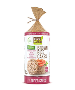 Rice Up barna rizses puffasztott szelet 7 féle szupermaggal 120 g