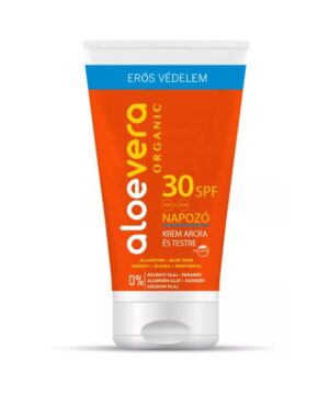 Alveola aloe vera eredeti spf30 napozó krém arcra és testre 150 ml