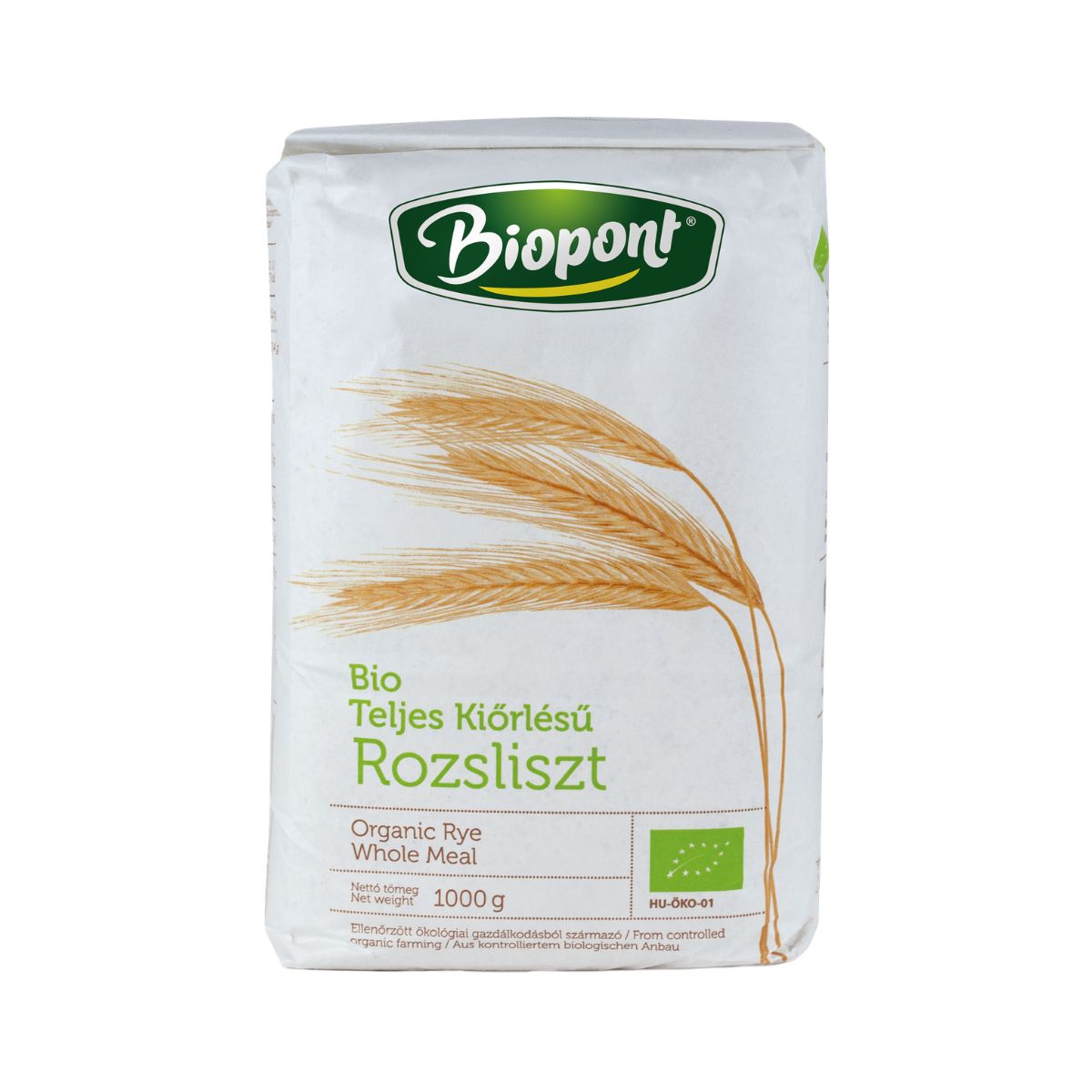 Biopont bio teljes kiorlésu rozsliszt 1000 g