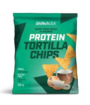 Biotech protein tortilla chips hagymás-tejfölös 50 g