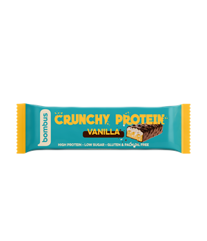 Bombus crunchy proteinszelet tejcsokoládéval vanília ízzel és édesítőszerrel 50 g