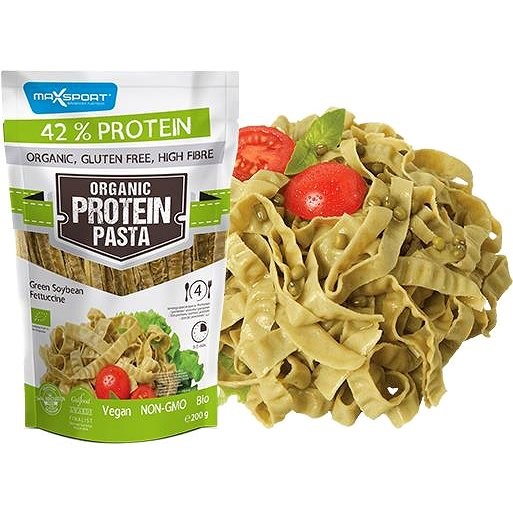 Max Sport bio protein tészta - zöld szójabab szélesmetélt 200 g