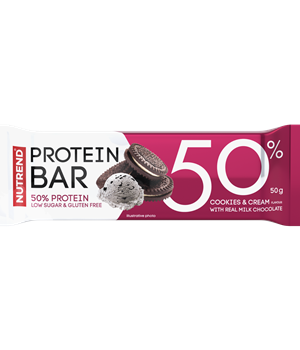 Nutrend protein szelet 50% cookies and cream 50 g