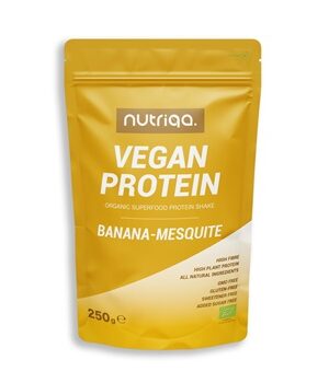 Nutriqa bio vegán banán-mesquite protein shake 250 g