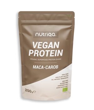 Nutriqa bio vegán maca-carob protein shake 250 g