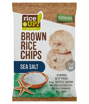 Rice Up barna rizs chips tengeri sós ízű 60 g