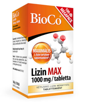 Bioco lizin max 1000mg megapack tabletta 100 db