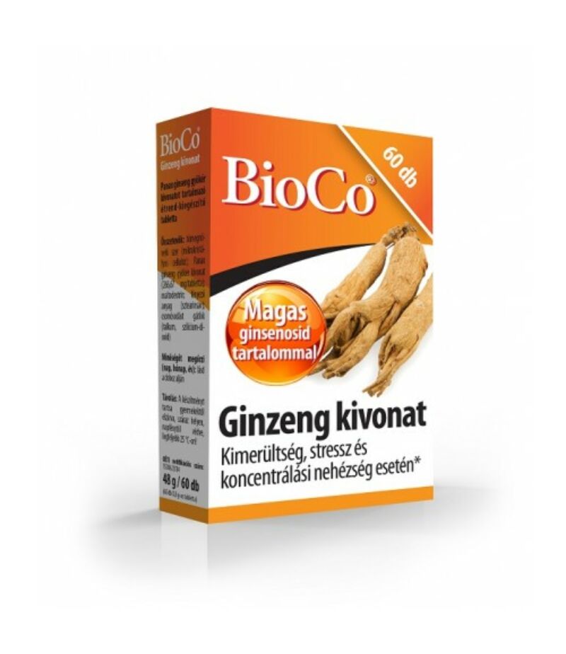 BioCo Ginzeng kivonat tabletta 60 db