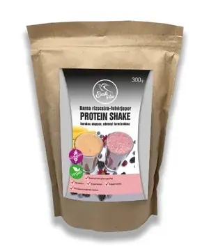 Szafi Free barna rizscsíra-fehérjepor protein shake karobos 300 g