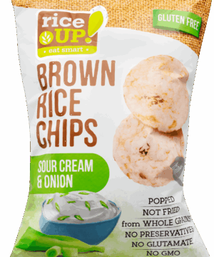Rice Up barna rizs chips hagymás-tejfölös 60 g