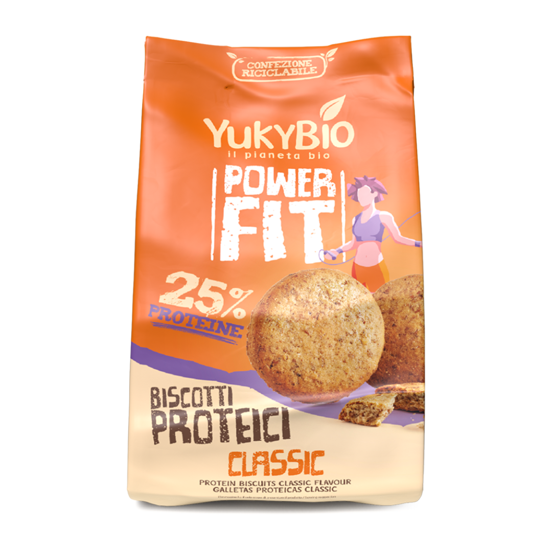 Yukybio PowerFit Bio Klasszikus keksz proteinnel