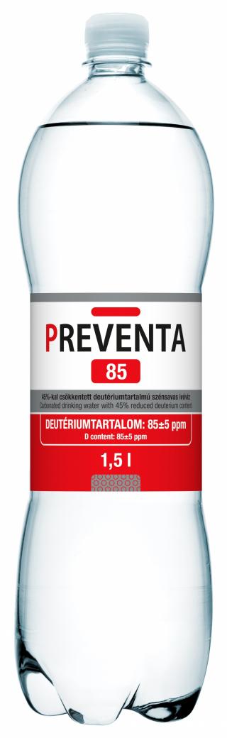 Preventa 85 csökk. deutériumtartalmú szénsavas ivóvíz 1500 ml