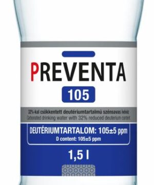 Preventa 105 csökk. deutériumtartalmú szénsavas ivóvíz 1500 ml