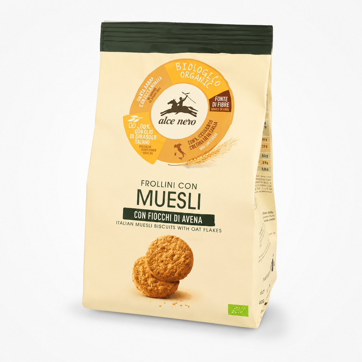 Alce Nero bio müzlis keksz 250 g
