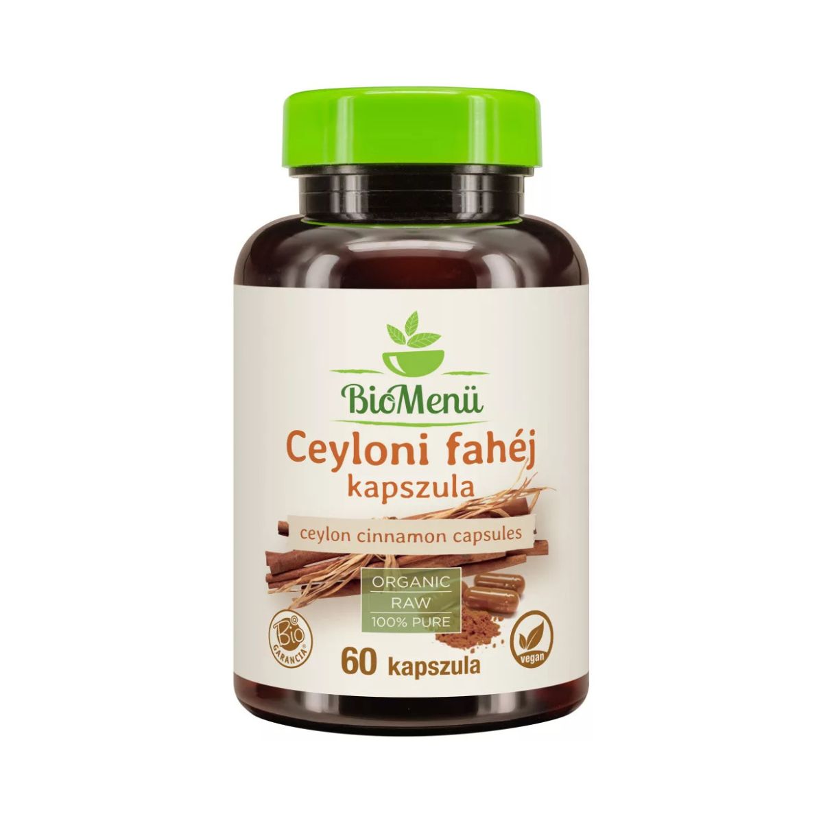 BioMenü bio ceyloni fahéj kapszula 60 db