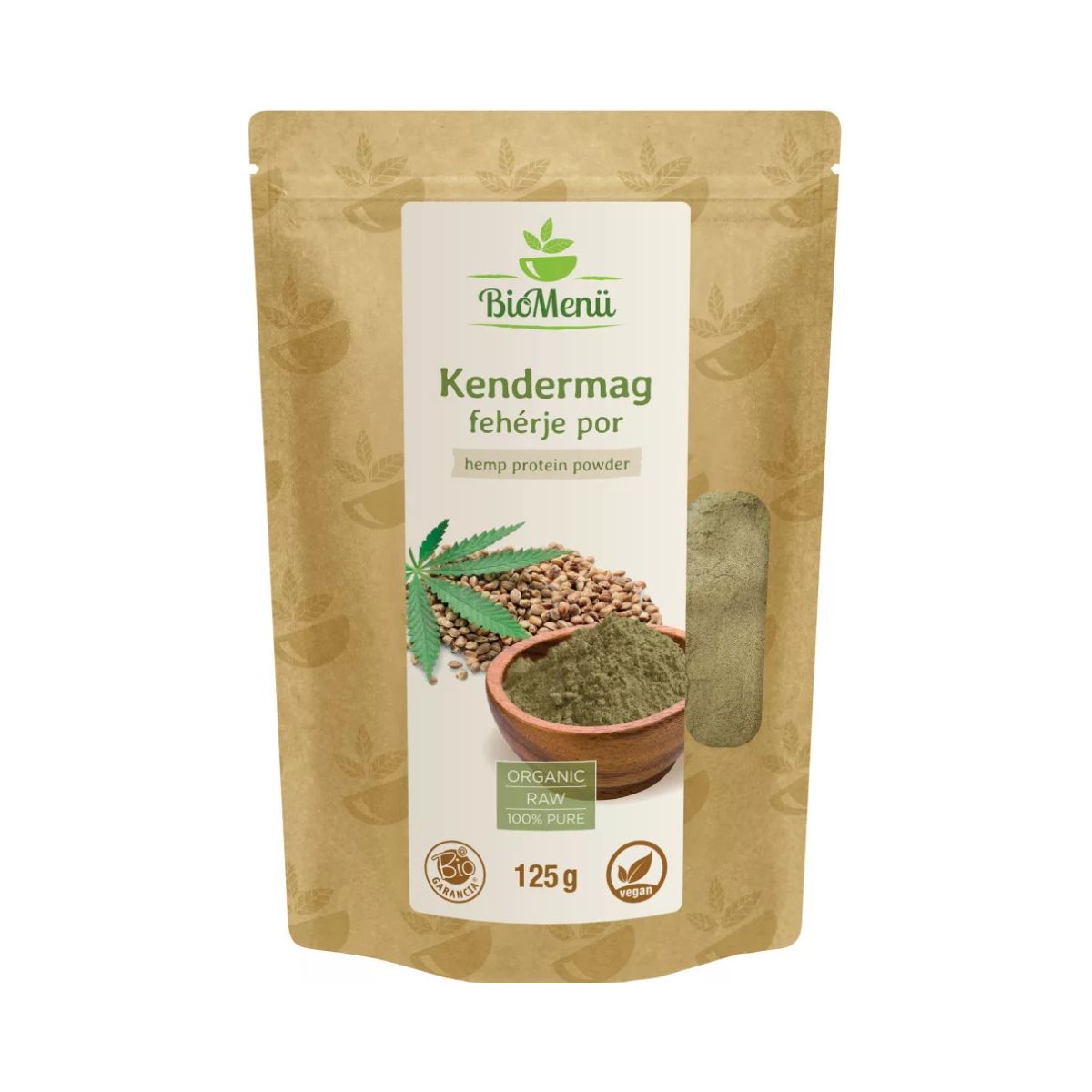 BioMenü bio kendermag fehérje por 125 g