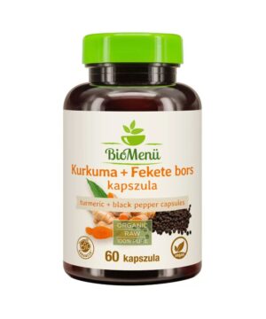 BioMenü bio kurkuma+fekete bors kapszula 60 db