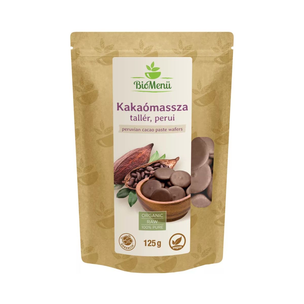 BioMenü bio perui kakaómassza tallér 125 g