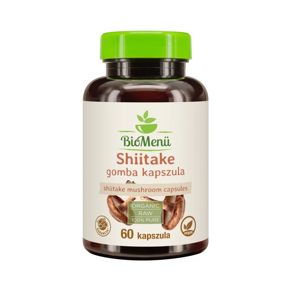 BioMenü bio shiitake gomba kapszula 60 db