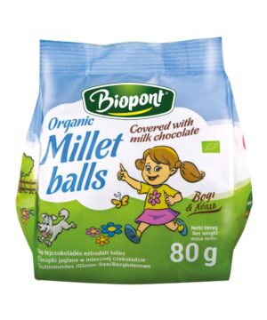 Biopont bio extrudált kölesgolyó tejcsokoládés 80 g
