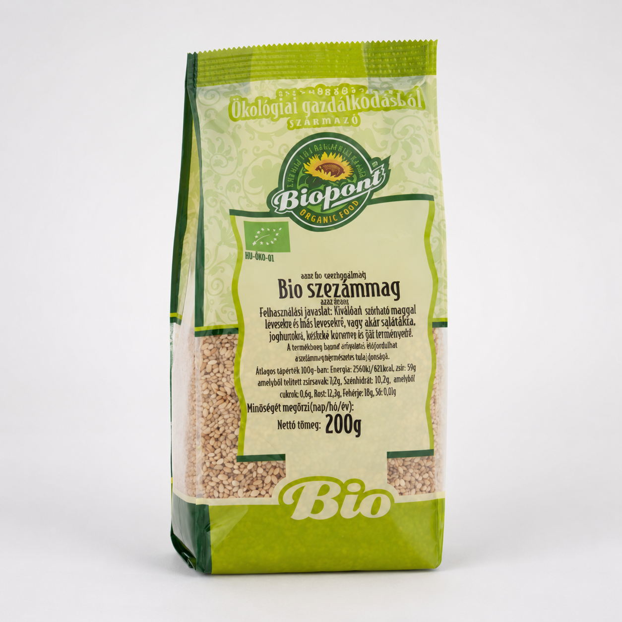 Biopont bio szezámmag barna 200 g