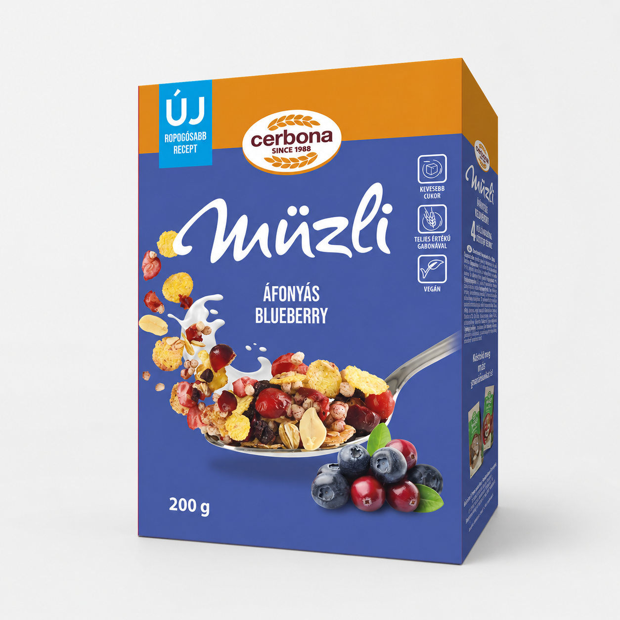 Cerbona müzli áfonyás 200 g