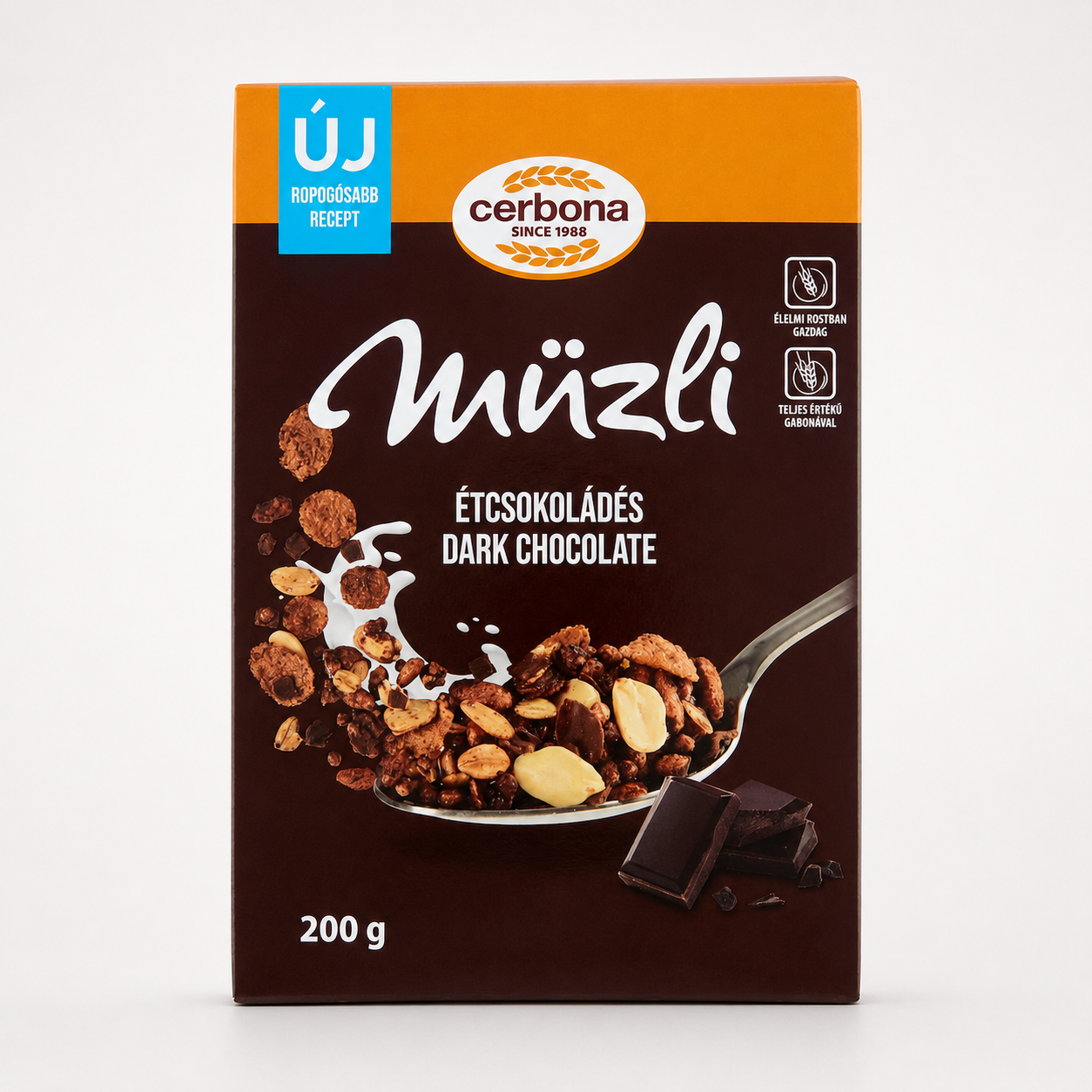 Cerbona müzli étcsokoládés 200 g