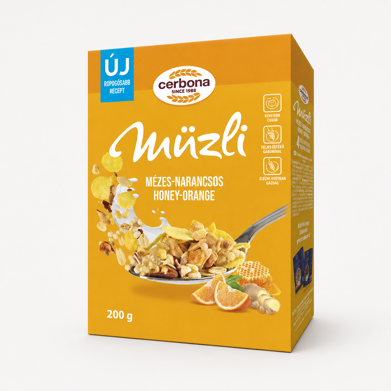 Cerbona müzli mézes-narancsos 200 g