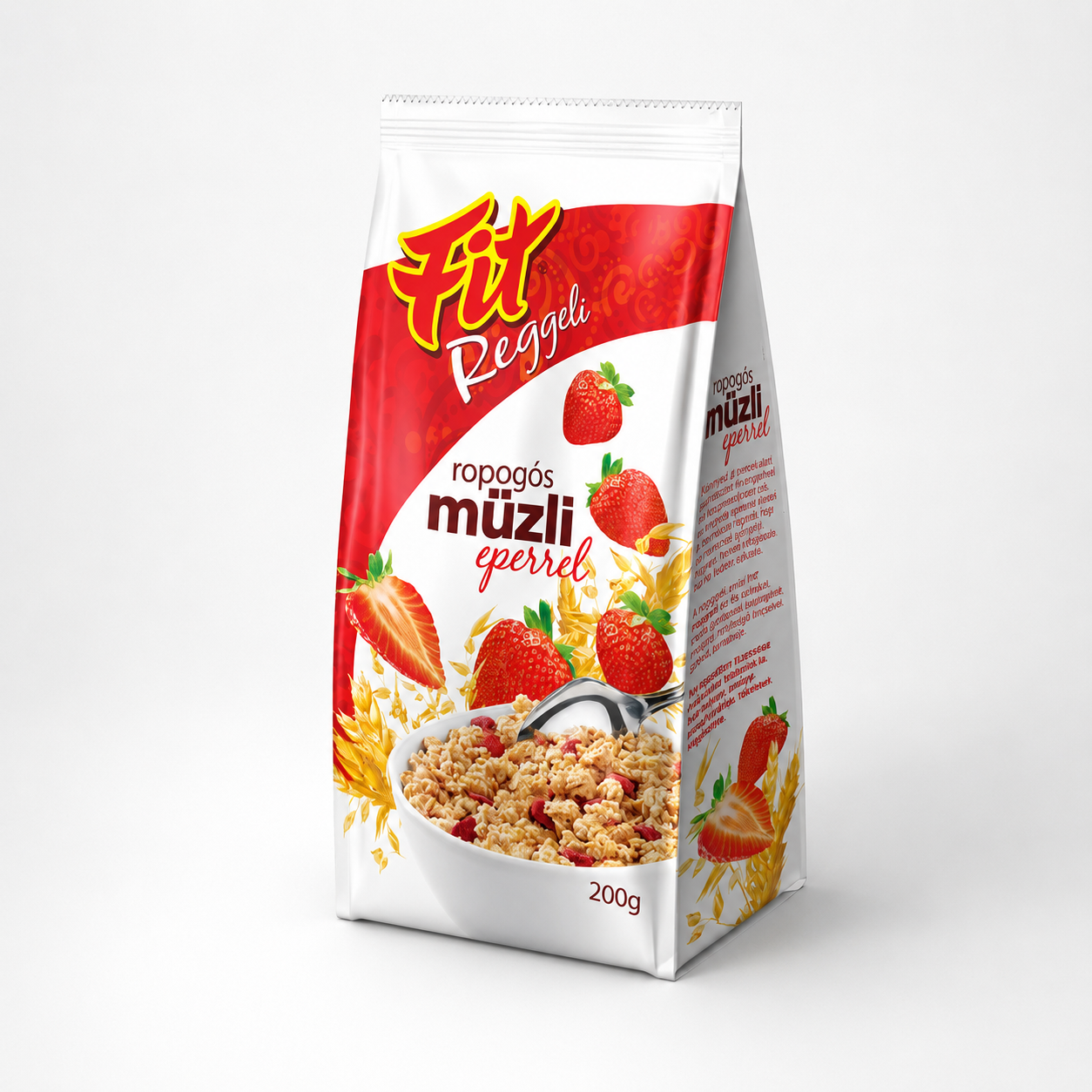 Fit reggeli ropogós müzli eper 200 g
