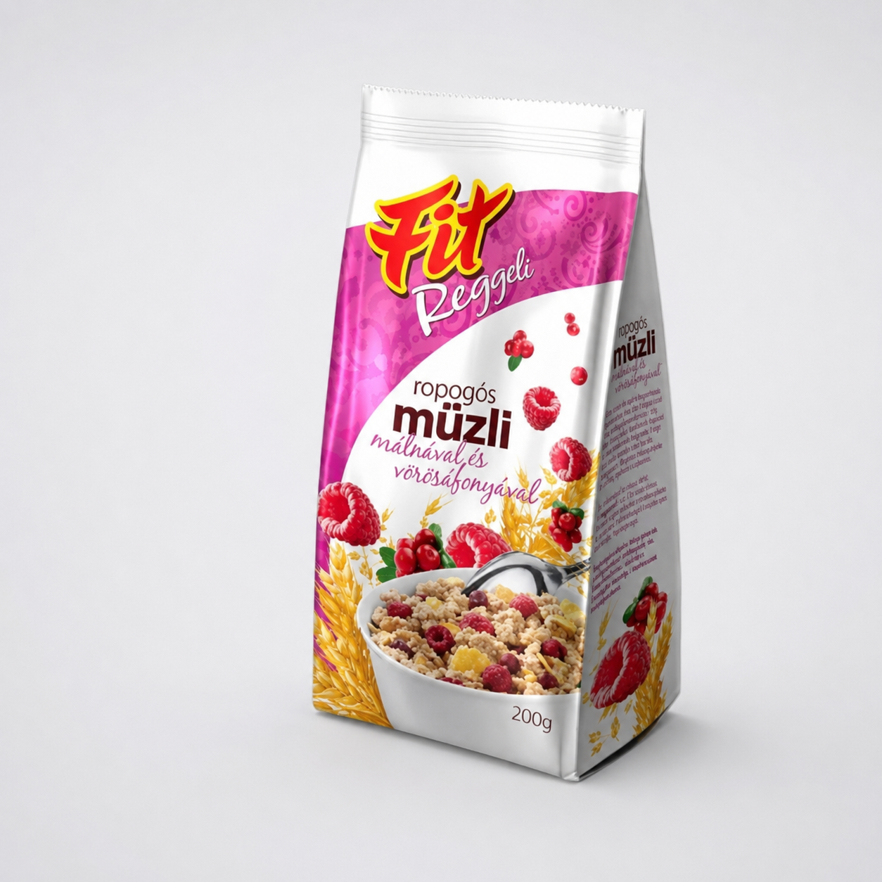 Fit reggeli ropogós müzli málna-áfonya 200 g