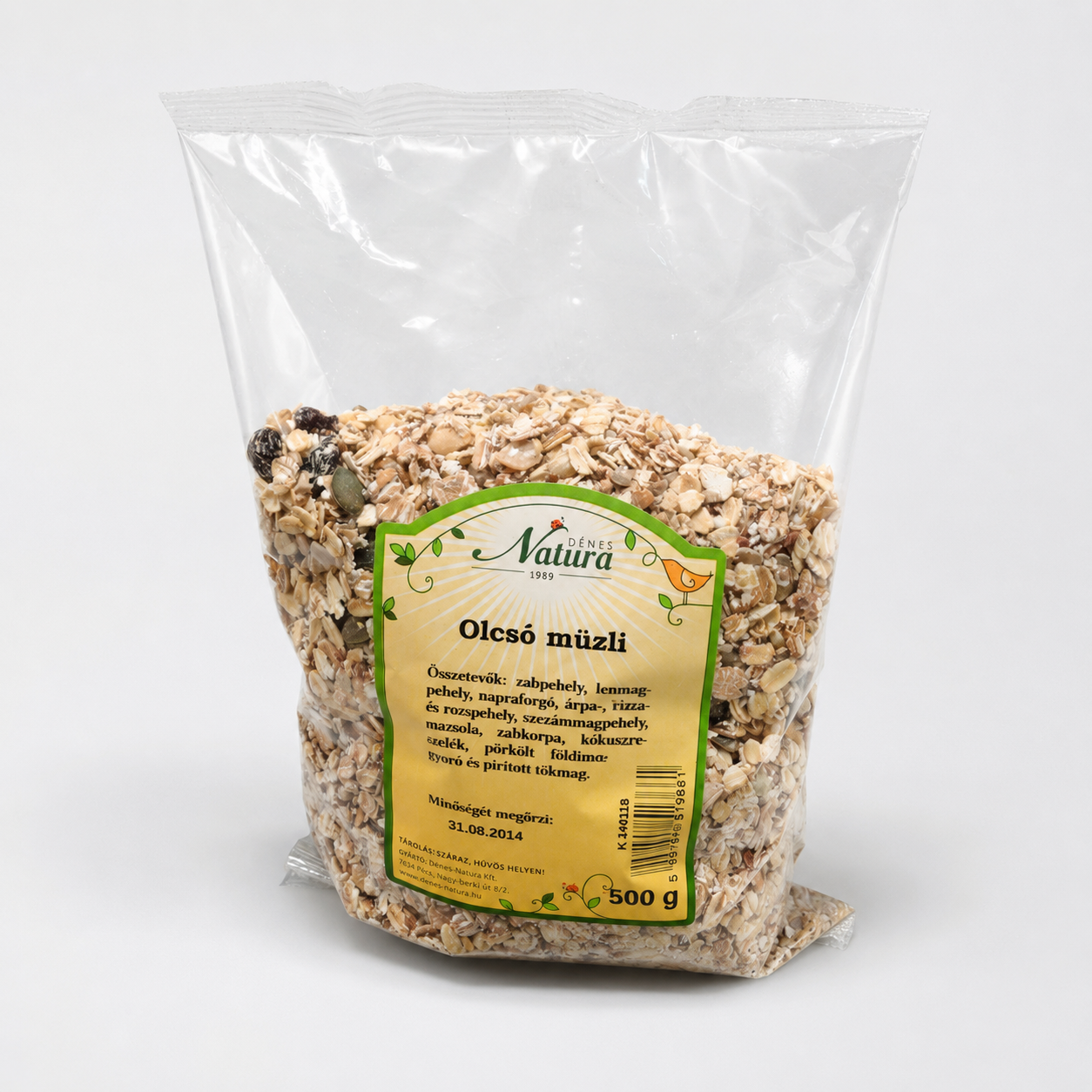 Natura magvas olcsó müzli 11 összetevő 500 g