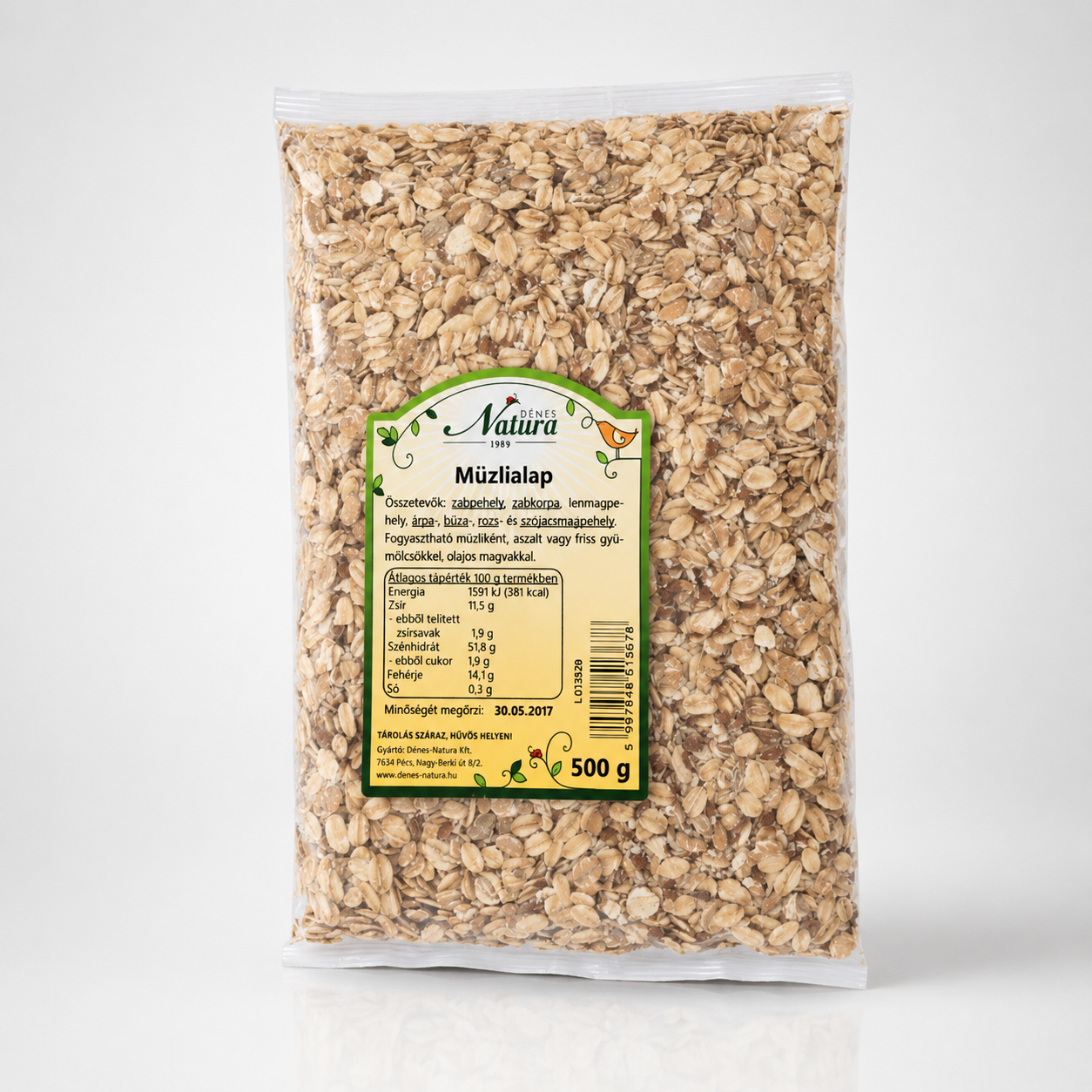 Natura müzlialap 6 összetevő 500 g