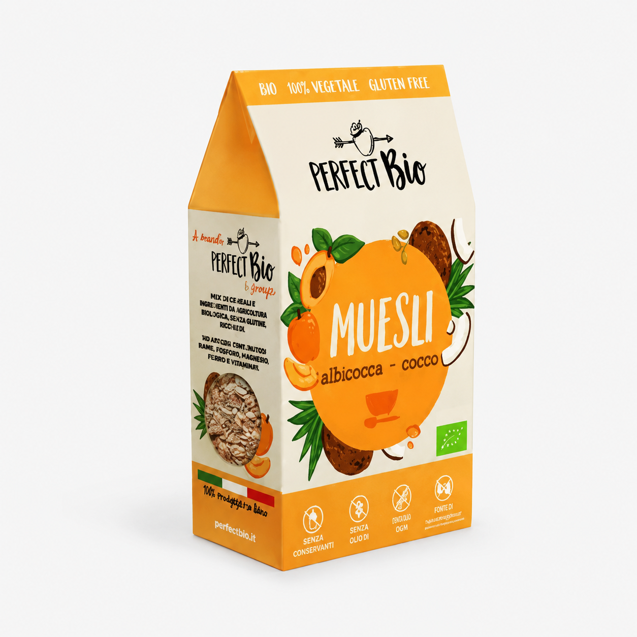 Perfekt bio müzli sárgabarackkal és kókusszal 275 g