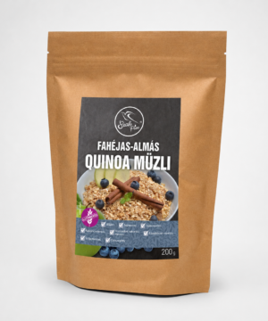 Szafi Free fahéjas-almás quinoa müzli (gluténmentes, tejmentes, szójamentes) 200g