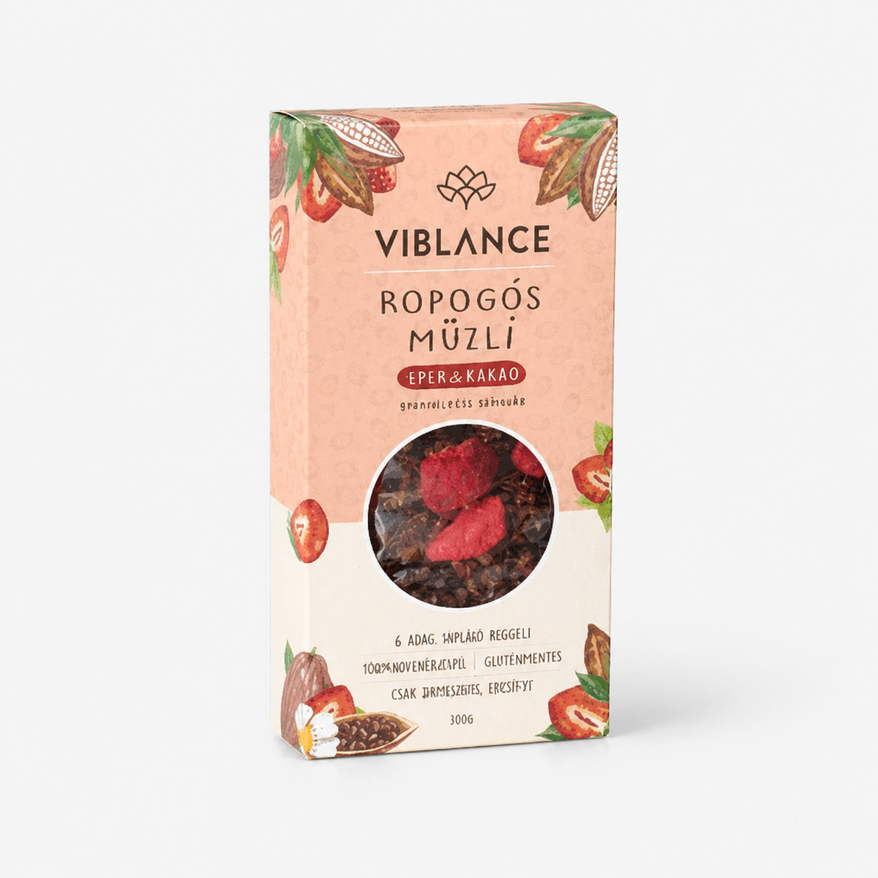 Viblance ropogós müzli eper&kakaó 300 g