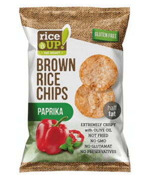 Rice Up barna rizs chips paprikás 60 g