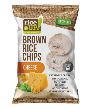Rice Up barna rizs chips sajtos 60 g