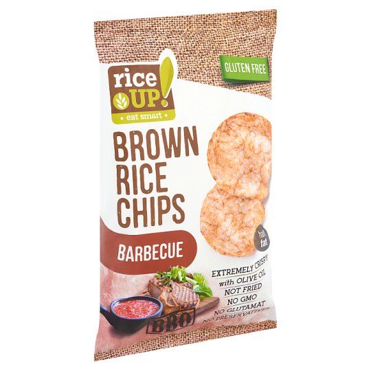 Rice Up barna rizs chips barbecue ízu 60 g