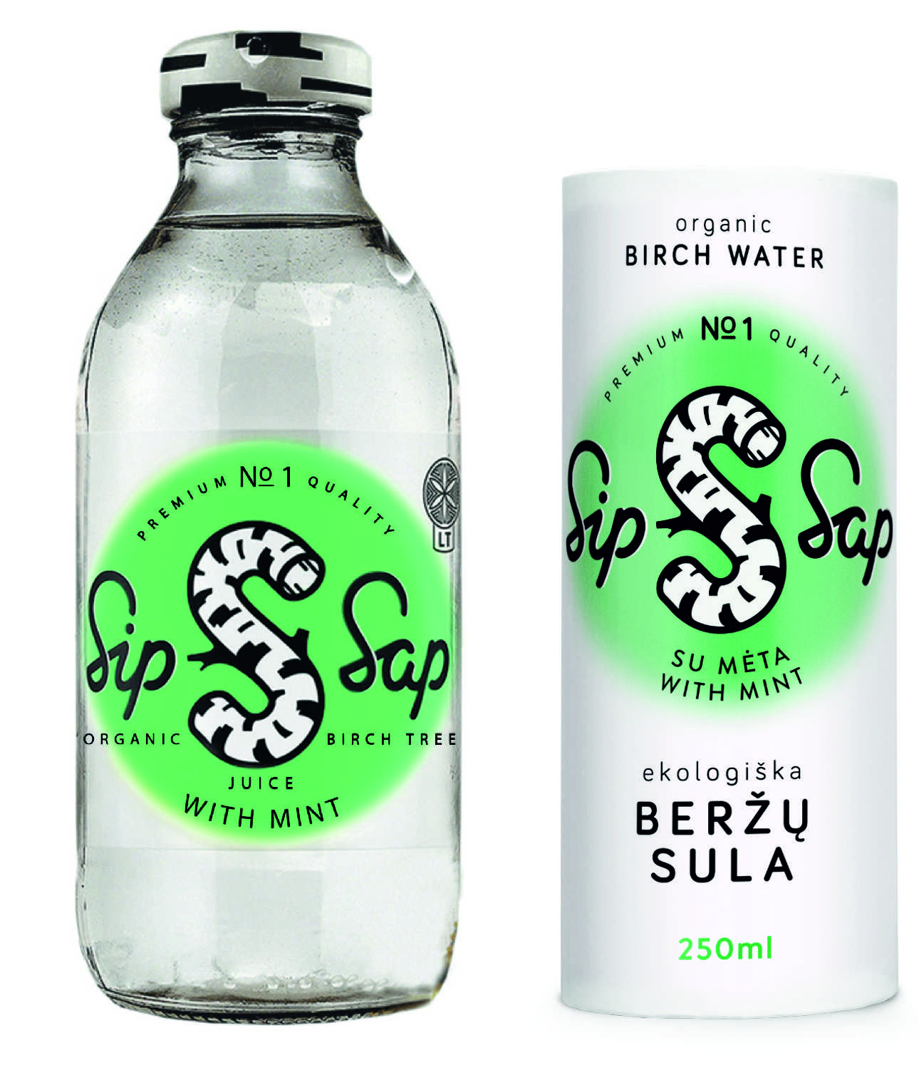 Sipsap bio nyírfavíz menta íz 330 ml