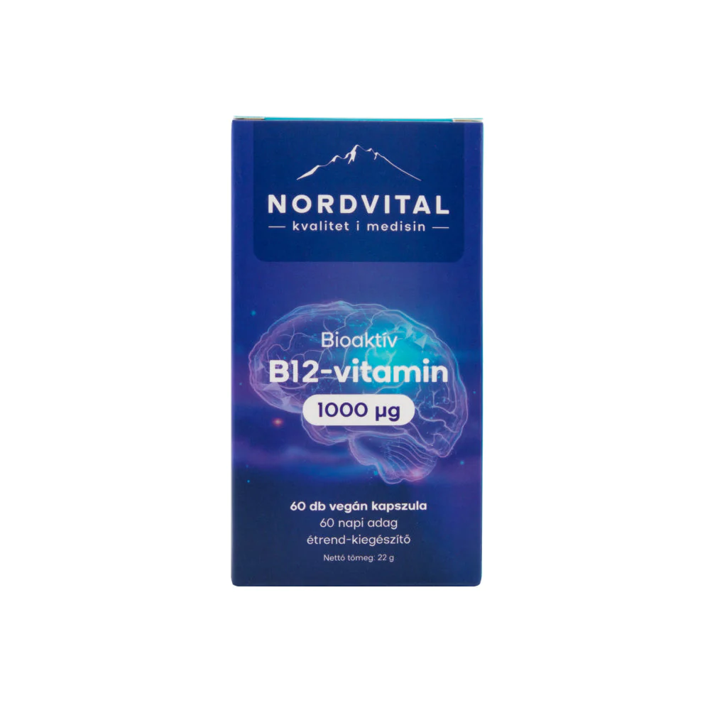Nordvital b12-vitamin 1000mcg vegán kapszula 60 db